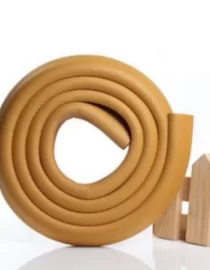 Vee Seven Premium Baby Safety Edge Guard - 2 Meter (Wood Color) Light Brown  - Extra Bumpy 3.5cm x 1.2cm Thickness - Shock Absorbing, Food-Graded Protection with Style