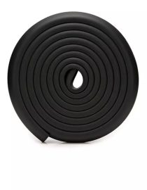 Vee Seven Premium Baby Safety Edge Guard - 2 Meter Black Color  - Extra Bumpy 3.5cm x 1.2cm Thickness - Shock Absorbing, Food-Graded Protection with Style