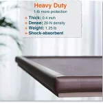 Vee Seven Premium Baby Safety Edge Guard & Corner Guards Kit - Extra Thick 2.4cm x 0.8cm - 4 Meter Roll with 8 Corners - Brown Color | Food-Graded | Shock Absorbing - Medium