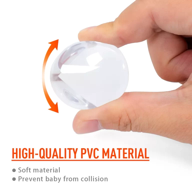 Vee Seven Premium Baby Safety Transparent Corner Guard - 4 Pieces - Clear, Sleek Protection with 3M Tape Adhesive for Your Little Ones
