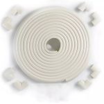 Vee Seven Child Protective Edge Guard & Corner Guards Kit - Extra Thick 3.5cm x 1.2cm - 4 Meter Roll with 8 Pre-Taped Corners - White Color | Food-Graded | Shock Absorbing - Babyproof Your Home Safely!"