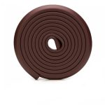 Vee Seven Premium Baby Safety Edge Guard - 2 Meter Brown Color  - Bumpy- Shock Absorbing, Food-Graded Protection with Style