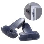 Vee Seven Premium Baby Safety Fridge Door Lock - Transparent Black Color - Secure Your Refrigerator with 3M Pre-taped Adhesive