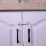 Vee Seven Premium Baby Safety Cupboard Lock - 2 Pieces - White - 3M Pre-taped - Easy Installation and Removal - No Damage to Furniture"