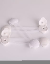 Vee Seven Premium Baby Safety Multi-Purpose Long Lock - 2 Pieces - White - 3M Pre-taped