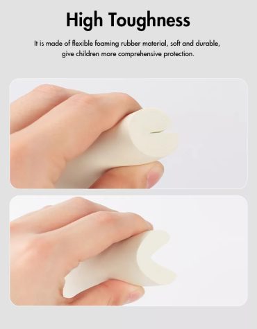 Vee Seven Child Protective Edge Guard & Corner Guards Kit - Extra Thick 3.5cm x 1.2cm - 4 Meter Roll with 8 Pre-Taped Corners - White Color | Food-Graded | Shock Absorbing - Babyproof Your Home Safely!"
