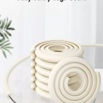 Vee Seven Premium Baby Safety Edge Guard - 2 Meter Ivory (Beige) Color  - Extra Bumpy 3.5cm x 1.2cm Thickness - Shock Absorbing, Food-Graded Protection with Style