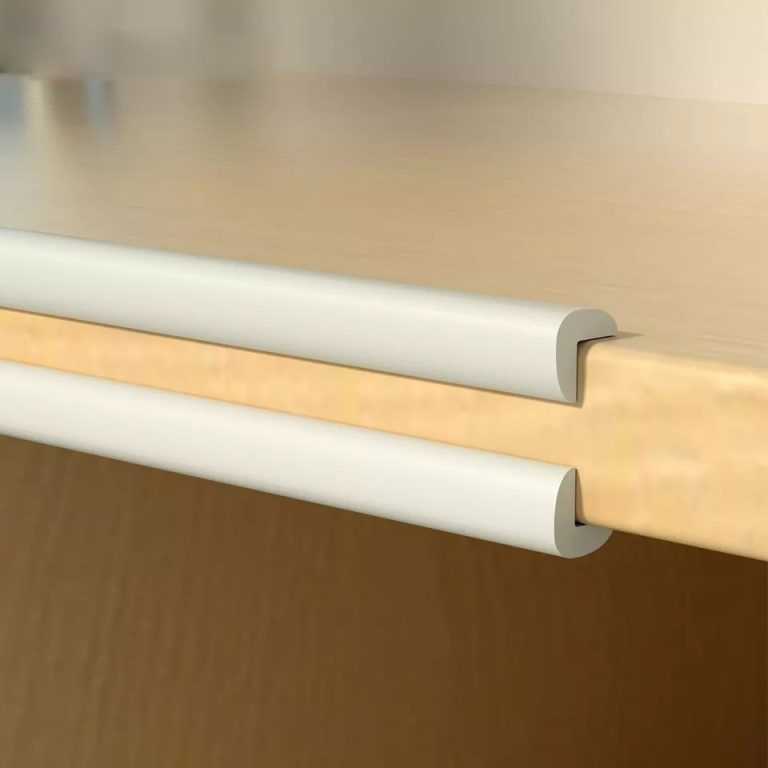 Vee Seven Premium Baby Safety Edge Guard & Corner Guards Kit - Extra Thick 3.5cm x 1.2cm - 4 Meter Roll with 8 Pre-Taped Corners - Ivory (Beige) Color | Food-Graded | Shock Absorbing - Babyproof Your Home Safely!"