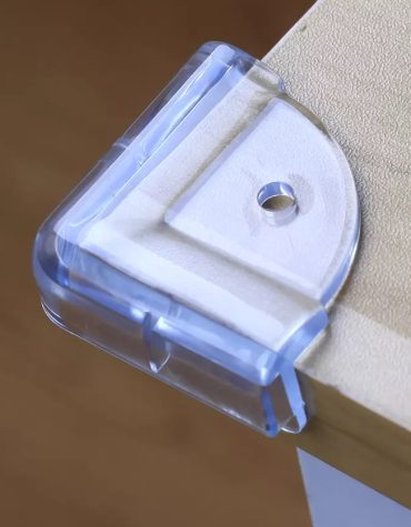 Vee Seven Premium Square Transparent Corner Guard - 4 Pieces - Clear, Sleek Protection with 3M Tape Adhesive for Your Little Ones
