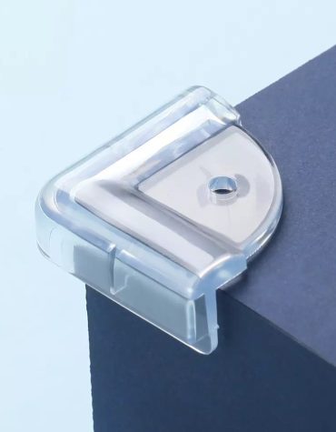 Vee Seven Premium Square Transparent Corner Guard - 4 Pieces - Clear, Sleek Protection with 3M Tape Adhesive for Your Little Ones