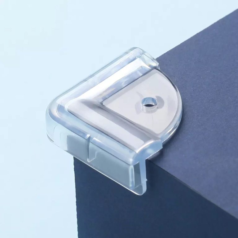 Vee Seven Premium Square Transparent Corner Guard - 4 Pieces - Clear, Sleek Protection with 3M Tape Adhesive for Your Little Ones