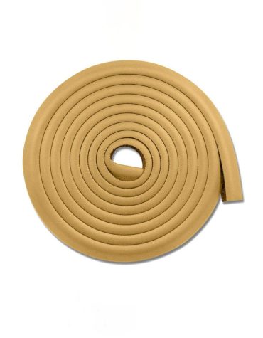 Vee Seven Premium Baby Safety Edge Guard - 2 Meter (Wood Color) Light Brown  - Extra Bumpy 3.5cm x 1.2cm Thickness - Shock Absorbing, Food-Graded Protection with Style