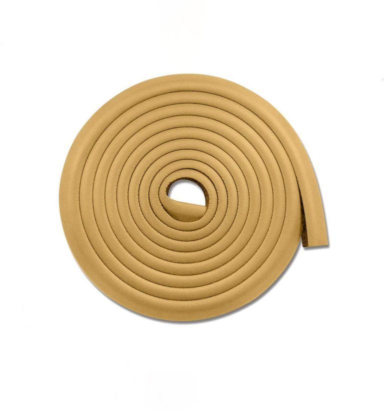 Vee Seven Premium Baby Safety Edge Guard - 2 Meter (Wood Color) Light Brown  - Extra Bumpy 3.5cm x 1.2cm Thickness - Shock Absorbing, Food-Graded Protection with Style