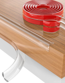 Transparent Edge Guard 2Meter with 3M Pre-tappedF ood-Graded Silicone Edge Protector Strip