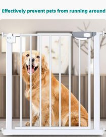 Vee Seven Easy-Install Auto Close Baby Safety Gate: Extra Tall, Wide, Durable Barrier for Stairs & Doorways - No Drilling Needed!